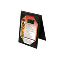 A-Frame 2 View Menu Table Tent w/ Picture Corners (Holds 4"x6" Inserts)